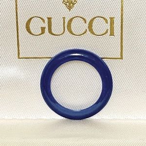 GUCCI NAVY BLUE BEZEL for the Vintage Interchangeable bezel watch.